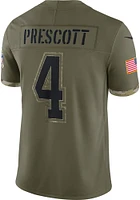 Dak Prescott  Nike Dallas Cowboys Olive SALUTE TO SERVICE Football Jersey