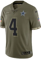 Dak Prescott  Nike Dallas Cowboys Olive SALUTE TO SERVICE Football Jersey