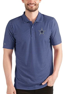 Antigua Dallas Cowboys Mens Navy Blue ESTEEM Short Sleeve Polo