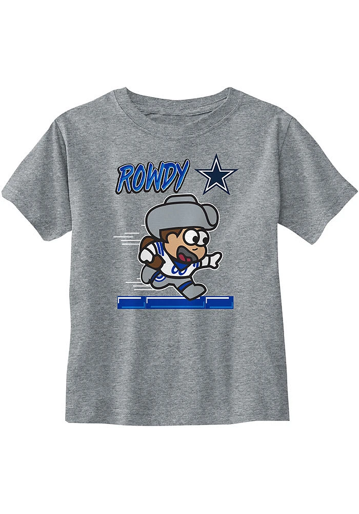 Rowdy Dallas Cowboys Toddler Grey Game Player Short Sleeve T-Shirt
