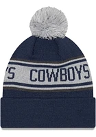 New Era Dallas Cowboys Navy Blue JR Repeat Cuff Youth Knit Hat