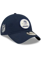 New Era Dallas Cowboys Retro 2022 Sideline 9TWENTY Adjustable Hat - Navy Blue
