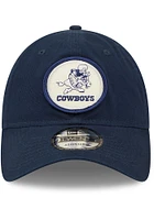 New Era Dallas Cowboys Retro 2022 Sideline 9TWENTY Adjustable Hat - Navy Blue
