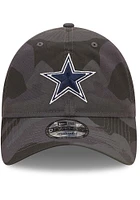 New Era Dallas Cowboys Camo Core Classic 2.0 9TWENTY Adjustable Hat - Black