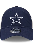 New Era Dallas Cowboys Loyal Trucker 9TWENTY Adjustable Hat - Navy Blue
