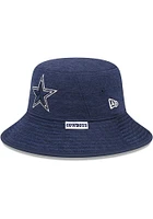 New Era Dallas Cowboys Navy Blue Heather Mens Bucket Hat