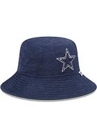 New Era Dallas Cowboys Navy Blue Heather Mens Bucket Hat