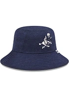 New Era Dallas Cowboys Navy Blue Retro Heather Mens Bucket Hat