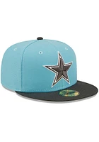 New Era Dallas Cowboys Mens Blue 2T Color Pack 59FIFTY Fitted Hat