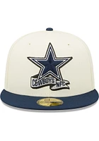 New Era Dallas Cowboys Mens Ivory 2022 Sideline 59FIFTY Fitted Hat