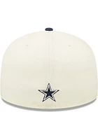 New Era Dallas Cowboys Mens Ivory 2022 Sideline 59FIFTY Fitted Hat