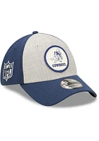 New Era Dallas Cowboys Mens Grey Retro 2022 Sideline 39THIRTY Flex Hat