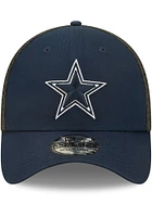New Era Dallas Cowboys Mens Navy Blue Team Neo 39THIRTY Flex Hat
