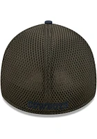 New Era Dallas Cowboys Mens Navy Blue Team Neo 39THIRTY Flex Hat