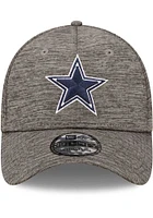 New Era Dallas Cowboys Mens Grey Essential 39THIRTY Flex Hat