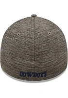 New Era Dallas Cowboys Mens Grey Retro Essential 39THIRTY Flex Hat