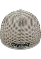 New Era Dallas Cowboys Mens Grey Team Neo 39THIRTY Flex Hat