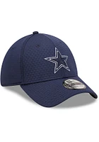 New Era Dallas Cowboys Mens Navy Blue Essential 39THIRTY Flex Hat