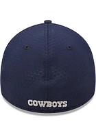 New Era Dallas Cowboys Mens Navy Blue Essential 39THIRTY Flex Hat