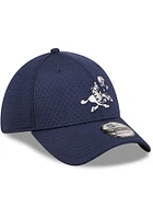 New Era Dallas Cowboys Mens Navy Blue Retro Essential 39THIRTY Flex Hat