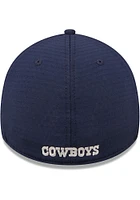 New Era Dallas Cowboys Mens Navy Blue Retro Essential 39THIRTY Flex Hat