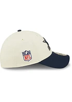 New Era Dallas Cowboys Mens Ivory 2022 Sideline 39THIRTY Flex Hat