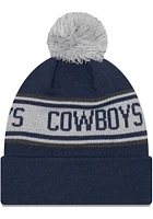 New Era Dallas Cowboys Navy Blue Repeat Cuff Mens Knit Hat