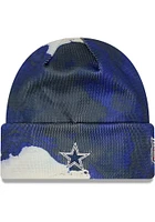 New Era Dallas Cowboys Blue 2022 Ink Dye Cuff Mens Knit Hat
