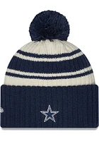 New Era Dallas Cowboys Navy Blue 2022 Sideline Sport Mens Knit Hat
