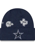 New Era Dallas Cowboys Black Identity Cuff Mens Knit Hat