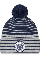 New Era Dallas Cowboys Navy Blue Patch Cuff Mens Knit Hat