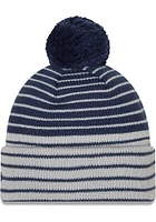 New Era Dallas Cowboys Navy Blue Patch Cuff Mens Knit Hat