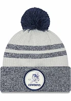 New Era Dallas Cowboys Navy Blue Retro 2022 Sideline Sport Mens Knit Hat