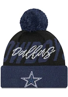 New Era Dallas Cowboys Black Confident Cuff Mens Knit Hat