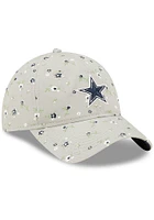 New Era Dallas Cowboys Grey Floral 9TWENTY Womens Adjustable Hat