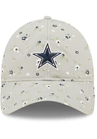 New Era Dallas Cowboys Grey Floral 9TWENTY Womens Adjustable Hat