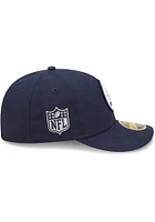 New Era Dallas Cowboys Mens Navy Blue Retro 2022 Sideline LP59FIFTY Fitted Hat