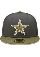 New Era Dallas Cowboys Mens Grey Olive 2T Color Pack 59FIFTY Fitted Hat