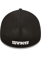 New Era Dallas Cowboys Mens Black Camo 39THIRTY Flex Hat