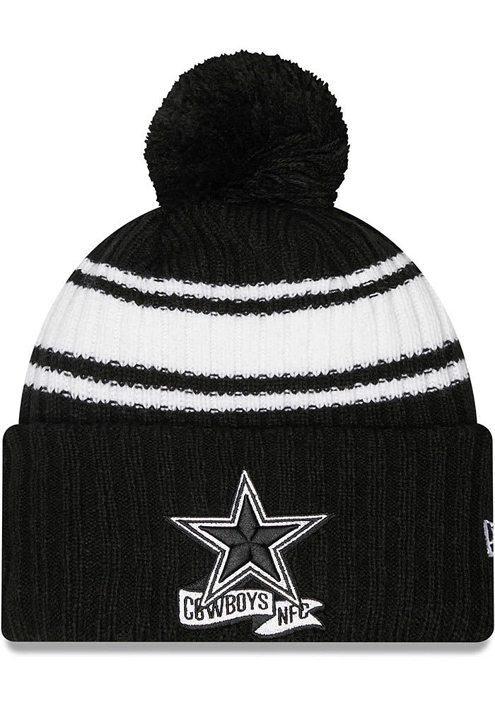New Era Dallas Cowboys Black Alt 2022 Sideline Sport Mens Knit Hat