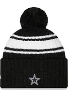 New Era Dallas Cowboys Black Alt 2022 Sideline Sport Mens Knit Hat