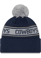 New Era Dallas Cowboys Navy Blue Repeat Cuff Iconic Mens Knit Hat