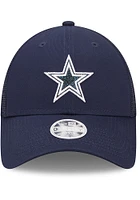 New Era Dallas Cowboys Navy Blue Logo Spark 9FORTY Womens Adjustable Hat