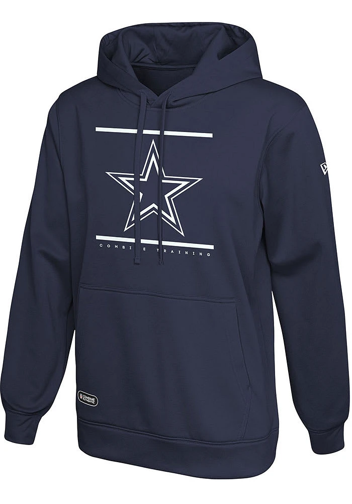 New Era Dallas Cowboys Mens Navy Blue SPLIT DEFENCE Hood