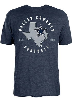 Dallas Cowboys Navy Blue Berish Triblend Short Sleeve Fashion T Shirt