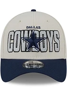 New Era Dallas Cowboys Mens Ivory 2023 NFL Draft 39THIRTY Flex Hat