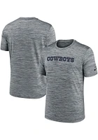 Nike Dallas Cowboys Navy Blue Sideline Team Velocity Short Sleeve T Shirt