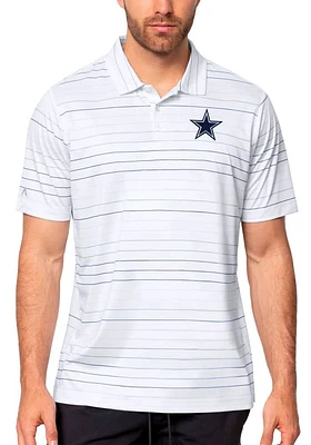 Antigua Dallas Cowboys Mens White RYDER Short Sleeve Polo