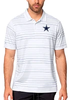Antigua Dallas Cowboys Mens White RYDER Short Sleeve Polo