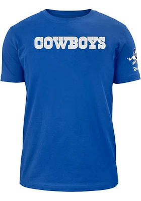 New Era Dallas Cowboys Blue GAMEDAY WORDMARK Short Sleeve Fashion T Shirt